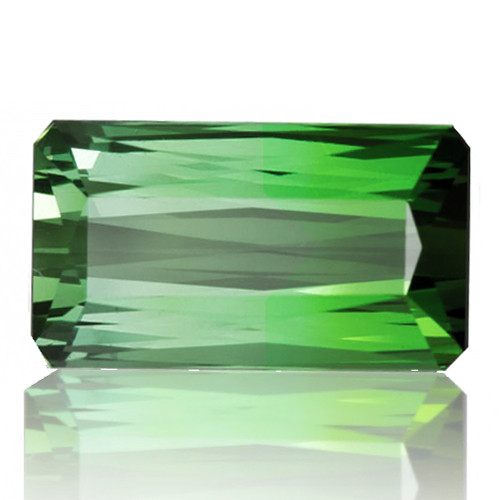 10x6 mm { 2.19 cts} Octagon Scissor Cut Best AAA Neon Natural Mozambique  Green Tourmaline {Flawless-VVS}--AAA Grade 10x6 mm { 2.19 cts} Octagon Scissor Cut Best AAA Neon Natural Mozambique  Green Tourmaline {Flawless-VVS}--AAA Grade