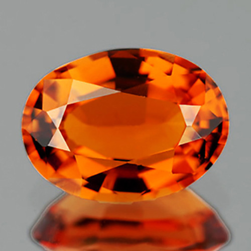 7x5 mm Oval AAA Fire Intense Orange Tourmaline Natural {Flawless-VVS1}--AAA Grade