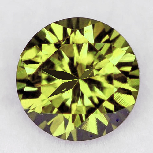 6.00 mm Round Brilliant Cut Extreme Brilliancy Intense Green Yellow Tourmaline Natural {Flawless-VVS }--AAA Grade