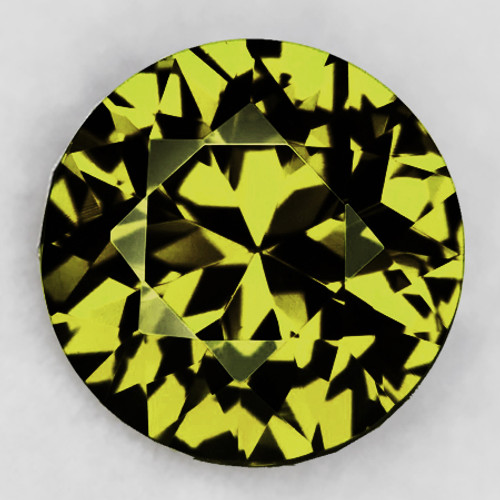 6.00 mm Round Brilliant Cut Extreme Brilliancy Intense Lemon Yellow Tourmaline Natural {Flawless-VVS }--AAA Grade