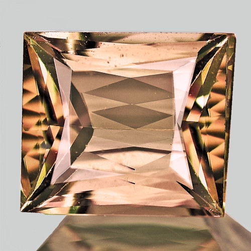 10x9 mm { 4.94 cts } Baguette Scissor Cut Extreme Brilliancy AAA Peach Tourmaline Natural {Flawless-VVS}--AAA Grade--FREE CERTIFICATE