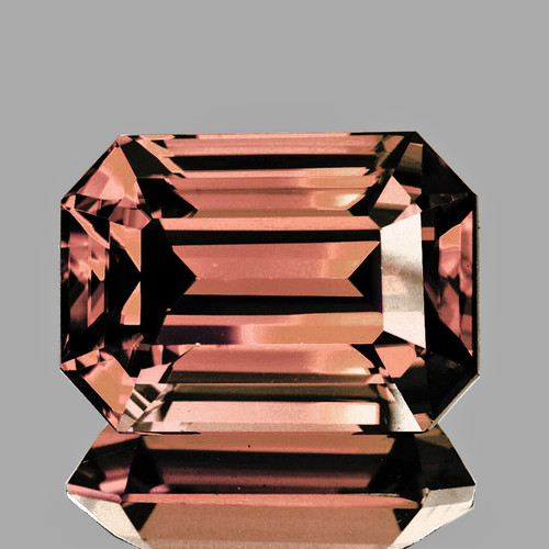 6.5x4.5 mm { 0.92 cts } Octagon Emerald Cut AAA Fire Natural Color Shift Pink Orange Malaya Garnet {Flawless-VVS}
