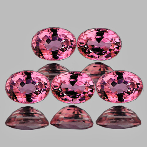 4x3 mm 5 pcs Oval AAA Fire Intense Padparadscha Pink Sapphire Natural {Flawless-VVS}--AAA Grade