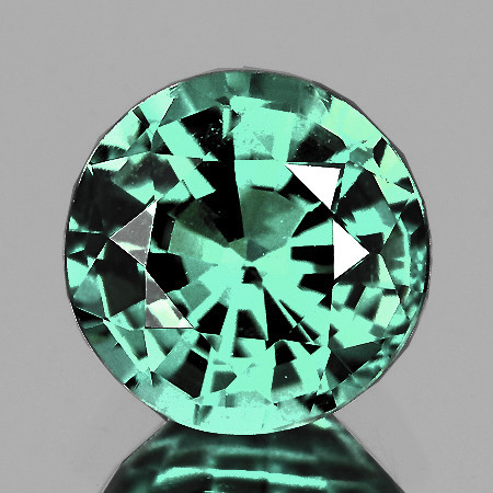 4.50 mm Round Cut AAA Fire Natural AAA Blue Green Emerald { Flawless-VVS }--AAA Grade