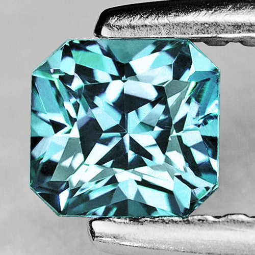 6.00 mm { 1.00 cts} Square Princess Cut Extreme Brilliancy Natural AAA Paraiba Blue Apatite {Flawless-VVS}--AAA Grade 6.00 mm { 1.00 cts} Square Princess Cut Extreme Brilliancy Natural AAA Paraiba Blue Apatite {Flawless-VVS}--AAA Grade