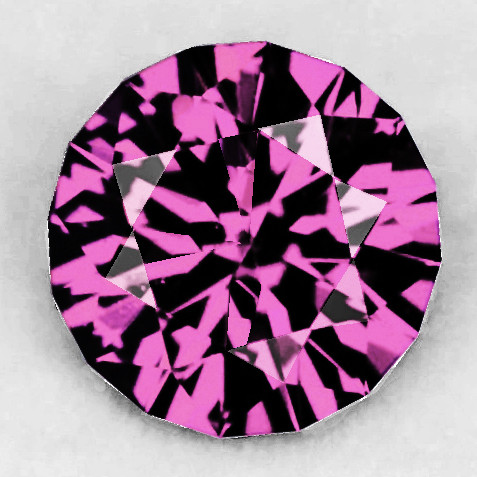 5.50 mm Round Brilliant Cut Extreme Brilliancy Intense Pink Tourmaline Natural {Flawless-VVS}--AAA Grade