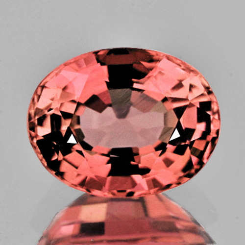 8x6.5 mm { 1.50 cts} Oval Cut Extreme Brilliancy Padparadscha Orange Pink Tourmaline Natural {Flawless-VVS}--AAA Grade 8x6.5 mm { 1.50 cts} Oval Cut Extreme Brilliancy Padparadscha Orange Pink Tourmaline Natural {Flawless-VVS}--AAA Grade
