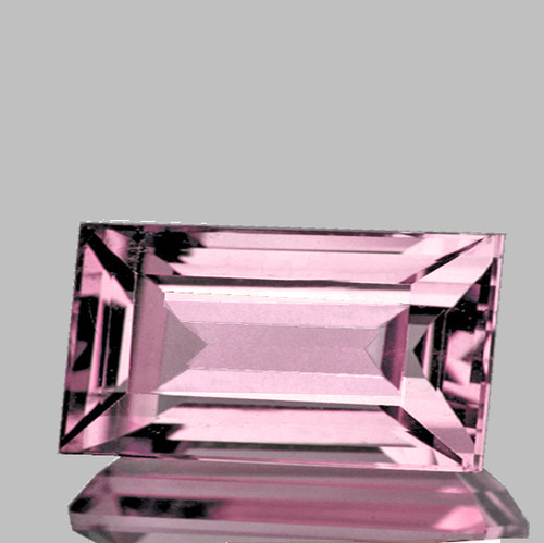 11x6 mm { 2.77 cts } Baguette Machine Emerald Cut Extreme Brilliancy Natural Pink Tourmaline { Flawless-VVS }--AAA Grade