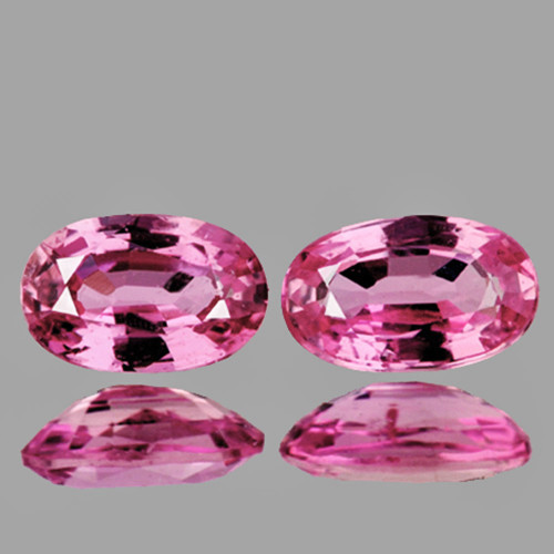 5x3 mm 2 pcs Oval Cut AAA Fire Cherry Blossoms Pink Spinel Natural {Flawless-VVS}--AAA Grade