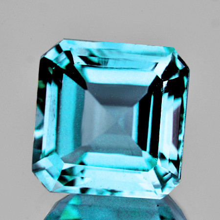 8.00 mm Octagon Asscher Cut AAA Fire Intense Sky Blue Topaz Natural {Flawless-VVS1}