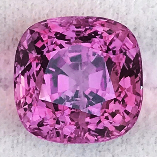 4.80 mm { 0.70 cts } Cushion Extreme Brilliancy Natural AAA Red Pink Spinel {Flawless-VVS}--AAA Grade