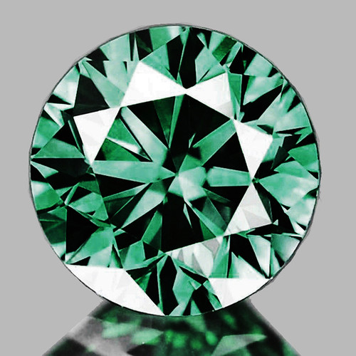5.00 mm Round Machine Brilliant Cut Extreme Brilliancy Intense Teal Blue Green Sapphire Natural { Flawless-VVS }--AAA Grade