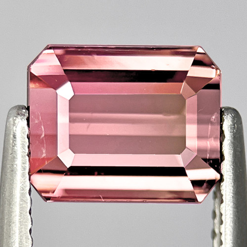 8x6 mm { 2.54 cts } Octagon Emerald Cut AAA Fire Natural Peach Pink Tourmaline { Flawless-VVS }
