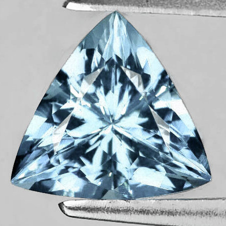 8.00 mm Trillion Brilliant Cut Extreme Brilliancy Natural Santa Maria Blue Aquamarine {Flawless-VVS}--AAA Grade