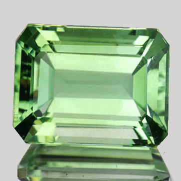 12x10 mm { 4.94 cts } Octagon Emerald Cut AAA Fire Intense Green Amethyst Natural {Flawless-VVS1}--AAA Grade