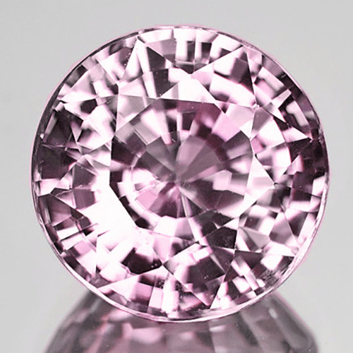 4.00 mm 1pc Round Best AAA Fire Natural Pink Ceylon Sapphire (Flawless-VVS}