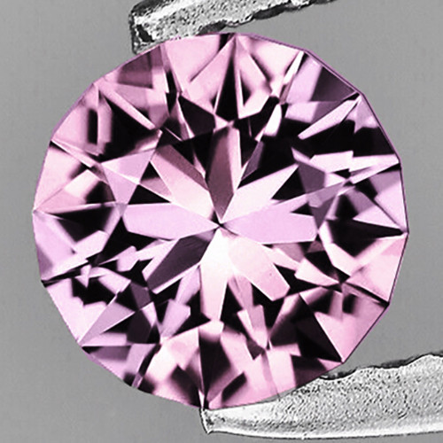 5.20 mm { 0.60 cts } Round Machine Brilliant Cut Extremely Brilliancy Top Pink Sapphire Natural { Flawless-VVS }--AAA Grade