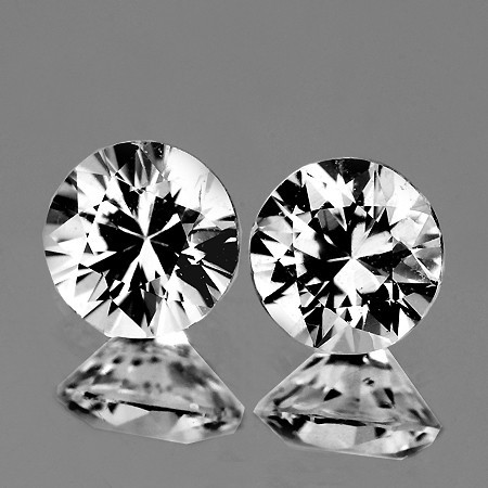 1.80 mm 2 pcs Round Extreme Brilliancy Color D-F Natural White Diamond {VS}--AAA Grade
