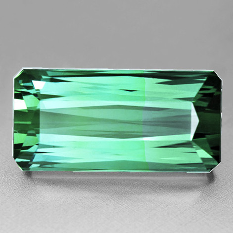 12x6 mm { 2.84 cts} Octagon Scissor Cut Extreme Brilliancy AAA Mint Green Blue Tourmaline Natural Afghanistan {Flawless-VVS}--AAA Grade