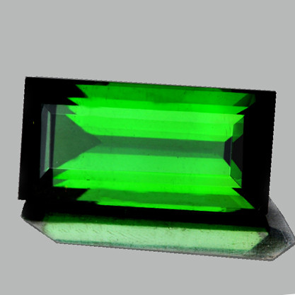 8x4 mm Baguette Emerald Cut Best AAA Neon Best AAA Chrome Green Tourmaline Natural { Flawless-VVS }--AAA Grade