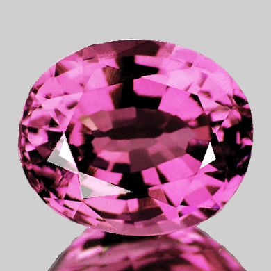 6x4.5 mm { 0.70 cts } Oval Extreme Brilliancy Intense Pink Mahenge Spinel Natural {Flawless-VVS}--AAA Grade