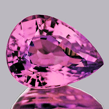 6x4.5 mm { 0.54 cts } Pear AAA Fire Natural Neon Pink Mahenge Spinel {Flawless-VVS}--AAA Grade