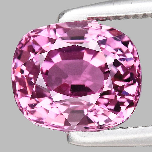 6.5x5.5 mm { 1.07 cts } Cushion Extreme Brilliancy Natural AAA Pink Spinel {Flawless-VVS}--AAA Grade