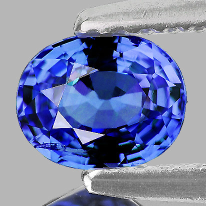 6.5x5.5 mm { 0.88 cts } Oval AAA Fire Intense Ceylon Blue Sapphire Natural (Flawless-VVS)--AAA Grade