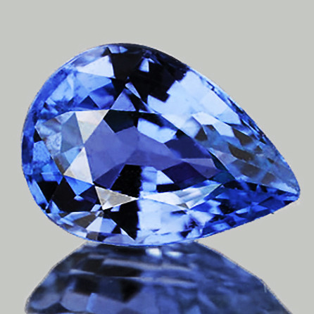 6x4 mm Pear AAA Fire Natural Ceylon Blue Sapphire (Flawless-VVS}