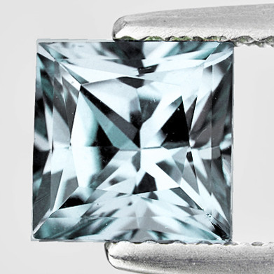 7.00 mm { 1.68 cts } Square Princess Cut Extreme Brilliancy  Natural Blue Aquamarine {Flawless-VVS}--AAA Grade