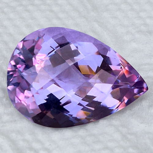 25x18 mm { 25.84 cts } Pear Brilliant Cut Extreme Brilliancy AAA Purple Amethyst Natural {Flawless-VVS1}--AAA Grade