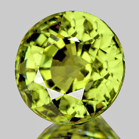 5.00 mm Round AAA Fire AAA Yellow Green Chrysoberyl Natural {Flawless-VVS}--AAA Grade