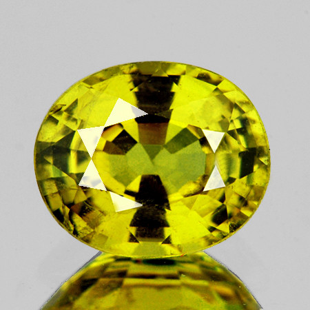 5x4.5mm { 0.67 cts } Oval AAA Fire Intense Yellow Chrysoberyl Natural {Flawless-VVS}