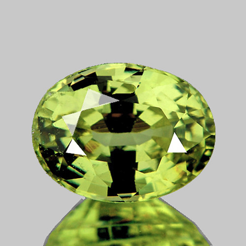 5.5x4.5 mm { 0.60 cts } Oval AAA Fire AAA Yellow Green Chrysoberyl Natural {Flawless-VVS}--AAA Grade