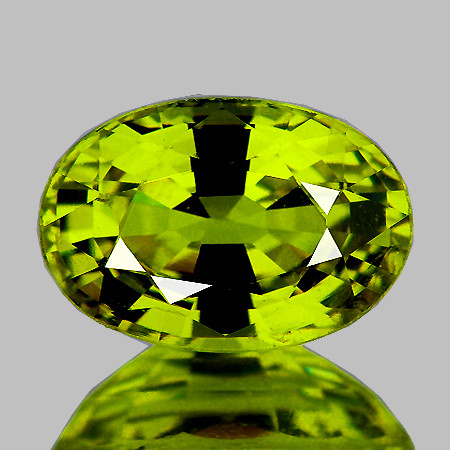 6x4 mm Oval AAA Fire Intense Yellow Green Chrysoberyl Natural {Flawless-VVS}--AAA Grade
