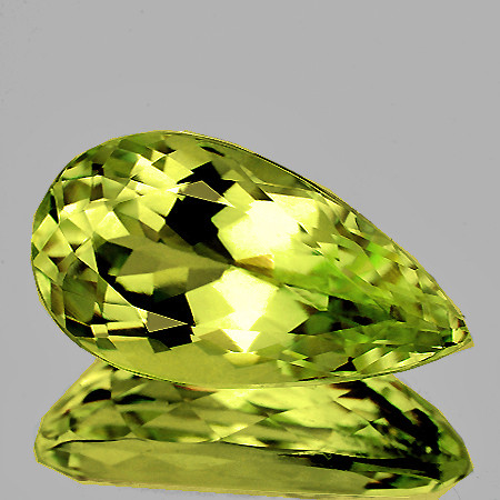 6.5x4 mm Pear Brilliant Cut AAA Fire AAA Yellow Green Chrysoberyl Natural {Flawless-VVS}--AAA Grade