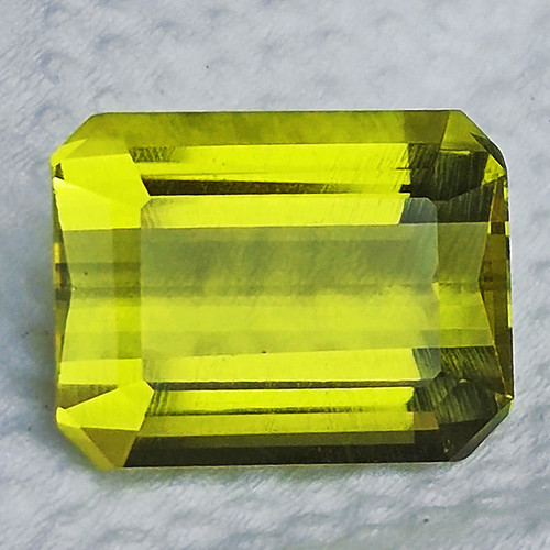 16x12 mm { 12.01 cts } Octagon Emerald Cut AAA Neon Intense Green Gold Lemon Quartz Natural {Flawless-VVS}--AAA Grade
