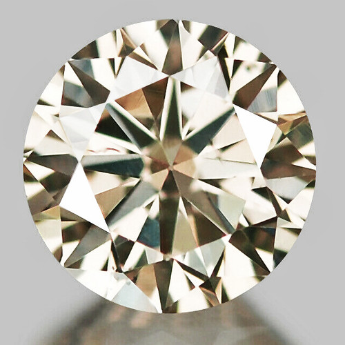 2.30 mm 1 pcs Round Brilliant Cut AAA Fire Bright Champagne Diamond Natural {VVS CLARITY}