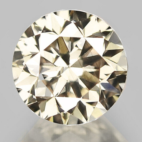 3.00 mm {0.13 cts} Round Brilliant Cut AAA Fire Natural Bright Champagne Diamond {VVS}