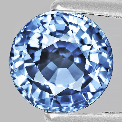 6.00 mm { 1.16 cts} Round AAA Fire Natural Ceylon Blue Sapphire { VVS }--AAA Grade