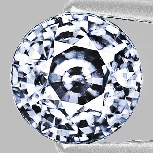 6.50 mm { 1.58 cts} Round Extreme Brilliancy Natural Light Blue Ceylon Sapphire { Flawless-VVS }--AAA Grade