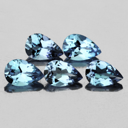6x4 mm 5 pcs Pear Brilliant Cut Extreme Brilliancy Natural Santa Maria Blue Aquamarine {Flawless-VVS}--AAA Grade