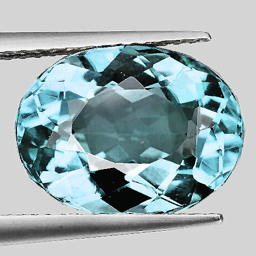 7.5x5.5 mm Oval Brilliant Cut AAA Fire Natural Paraiba Blue Apatite {Flawless-VVS}