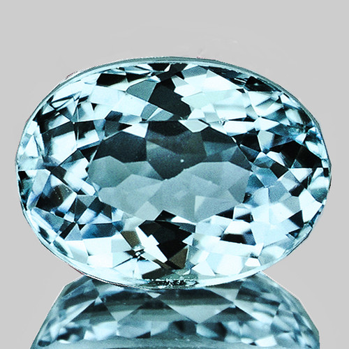 8.5x7 mm { 1.57 cts } Oval Brilliant Cut Extreme Brilliancy Natural Paraiba Blue Apatite {Flawless-VVS}--AAA Grade