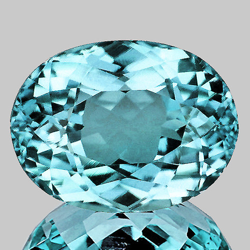 8.5x7 mm { 1.74 cts } Oval Brilliant Cut Extreme Brilliancy Natural AAA Paraiba Blue Apatite {Flawless-VVS}--AAA Grade