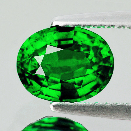 6x5 mm { 0.58 cts} Oval AAA Fire Natural Intense Chrome Green Tsavorite Garnet Natural {VVS}