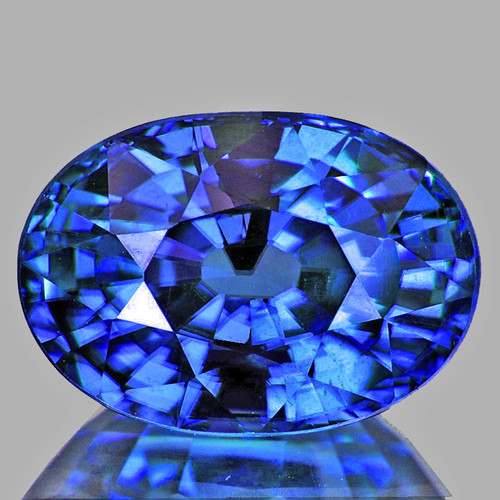 8x6 mm { 1.55 cts} Oval Best AAA Fire Intense Cornflower Blue Sapphire Natural {Flawless-VVS}--AAA Grade--FREE CERTIFICATE