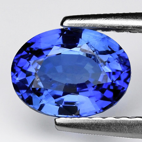 7x5 mm { 1.06 cts} Oval AAA Fire Intense Ceylon Blue Sapphire Natural {Flawless-VVS}--AAA Grade--FREE CERTIFICATE