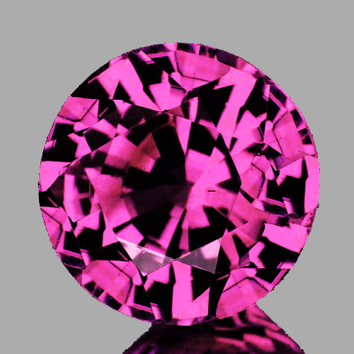 5.00 mm Round Extreme Brilliancy Premium Deep Pink Sapphire Natural (Flawless-VVS}--AAA Grade