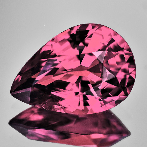 7.5x5.5 mm { 1.00 cts} Pear AAA Fire Intense Padparadscha Pink Sapphire Natural {Flawless-VVS}--AAA Grade